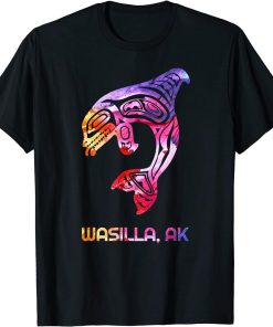 Tribal Wasilla AK Orca Killer Whale Native American T-Shirt