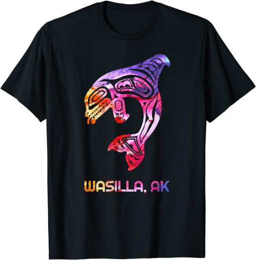 Tribal Wasilla AK Orca Killer Whale Native American T-Shirt