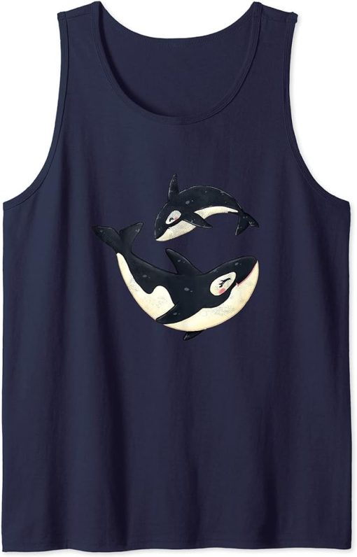 Cute Orca Sea Animal Whale Orcas Lover Cool Men Women Tank Top