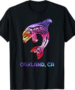 Oakland California Orca Killer Whale Native American T-Shirt